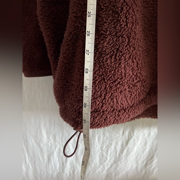 🌸NWT Girlfriend Collective Raisin Recycled Plush Hooded Jacket - Picture 11 of 12